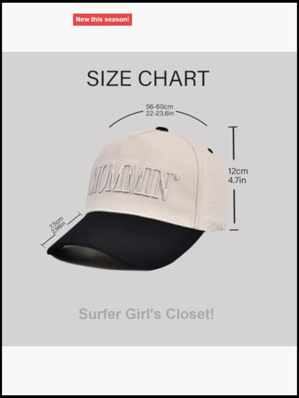 Vintage Two-Tone Baseball Cap with Mom-Themed Embroidery, Adjustable Snapback
